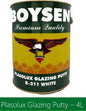 BOYSEN PLASOLUX GLAZING PUTTY WHITE B311 4L