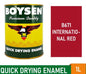 BOYSEN QUICK DRYING ENAMEL INTERNATIONAL RED 1L