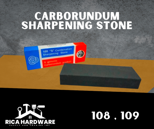 CARBORUNDUM SHARPENING STONE (108 , 109)