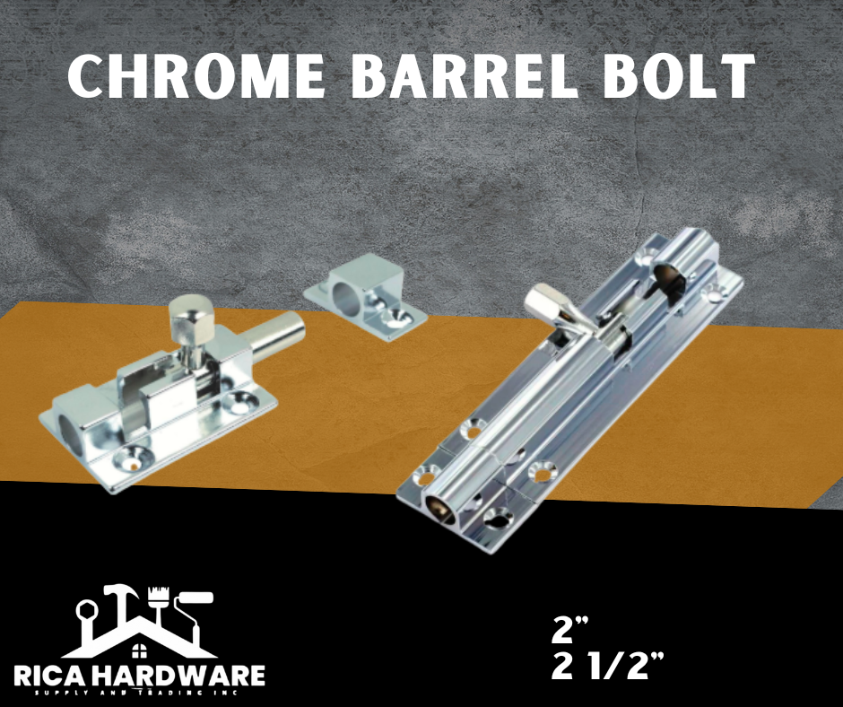 CHROME BARREL BOLT