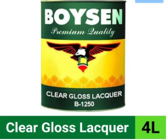 BOYSEN CLEAR GLOSS LACQUER B-1250 (4L)