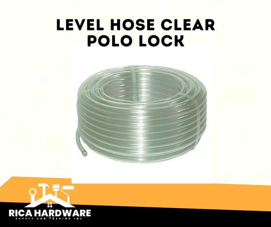 LEVEL HOSE CLEAR POLO LOCK 3/8