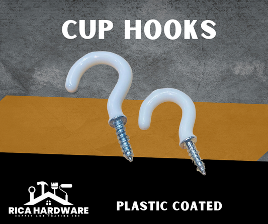 CUP HOOKS (PLASTIC COATED)