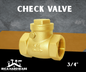 CHECK VALVE 3/4