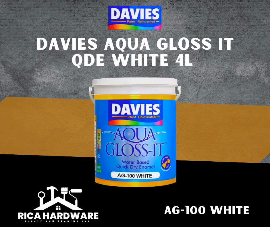 DAVIES AQUA GLOSS IT QDE WHITE 4L (AG-100 WHITE)
