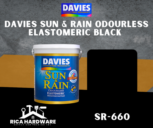 DAVIES SUN & RAIN ODOURLESS ELASTOMERIC BLACK (SR-660)