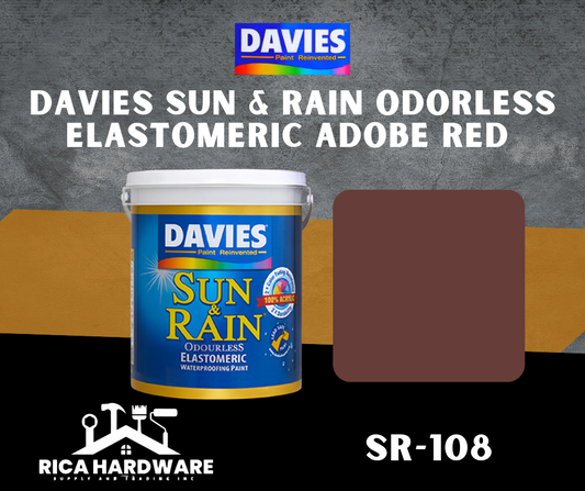 DAVIES SUN & RAIN ODORLESS ELASTOMERIC ADOBE RED (SR-108)