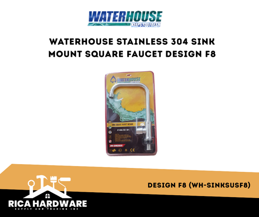 WATERHOUSE STAINLESS 304 SINK MOUNT SQUARE FAUCET DESIGN F8