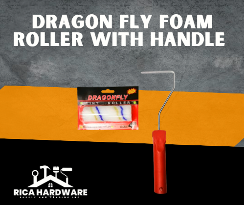 DRAGON FLY FOAM ROLLER WITH HANDLE 4"