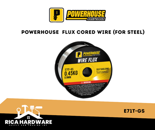 POWERHOUSE  FLUX CORED WIRE E71T-GS (FOR STEEL)