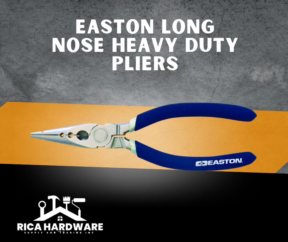 EASTON LONG NOSE HEAVY DUTY PLIERS (6"/8")