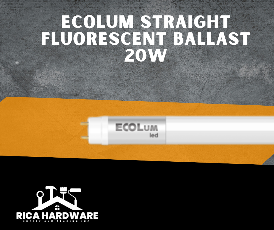 ECOLUM STRAIGHT FLUORESCENT BALLAST 20W