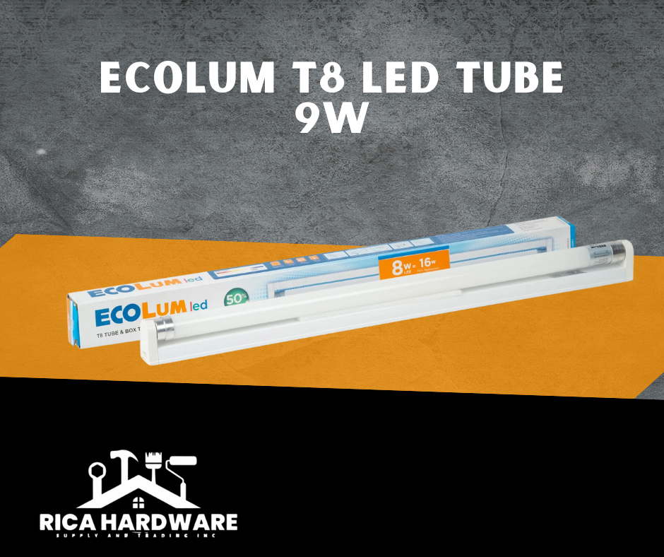 ECOLUM T8 LED TUBE 9W