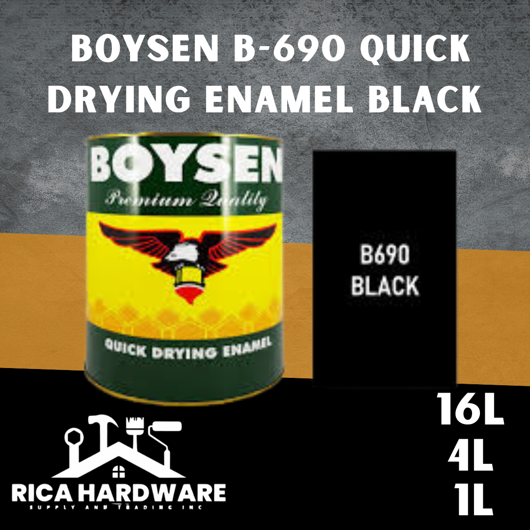 BOYSEN B-690 QUICK DRYING ENAMEL BLACK 4L