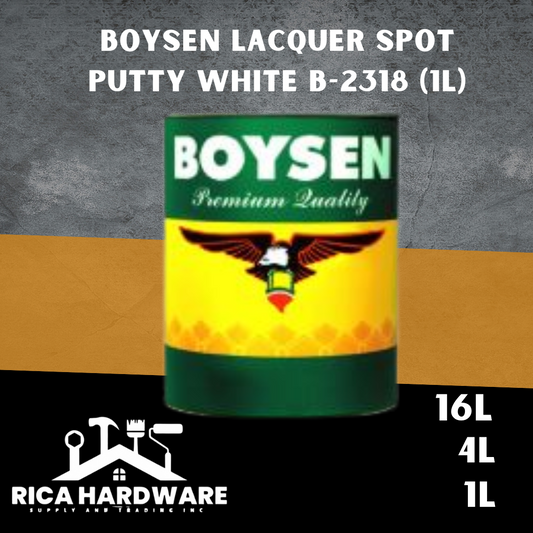 BOYSEN LACQUER SPOT PUTTY WHITE B-2318 (1L)