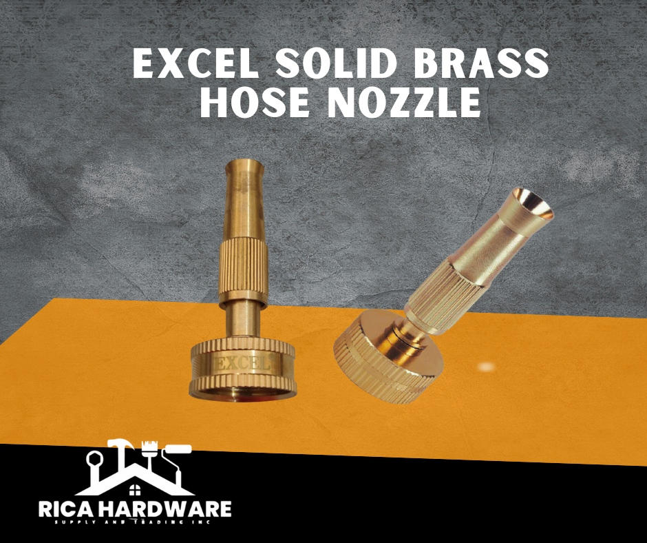 EXCEL SOLID BRASS HOSE NOZZLE