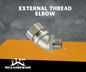 EXTERNAL THREAD ELBOW 20x1/2