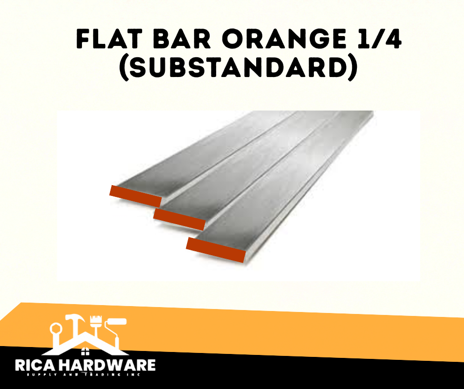 FLAT BAR ORANGE 1/4 (SUBSTANDARD)
