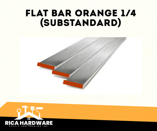 FLAT BAR ORANGE 1/4 (SUBSTANDARD)