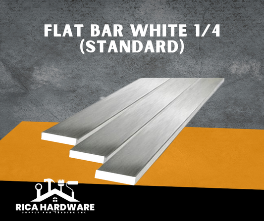 FLAT BAR WHITE 1/4 (STANDARD)