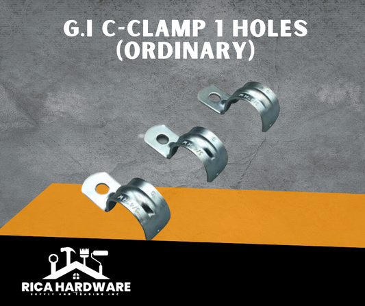 G.I C-CLAMP 1 HOLES (ORDINARY)
