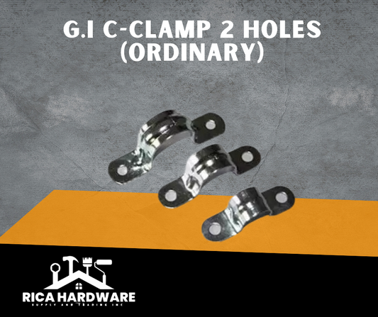G.I C-CLAMP 2 HOLES (ORDINARY)