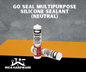 GO SEAL MULTIPURPOSE SILICONE SEALANT (NEUTRAL)