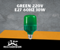 GREEN 220V E27 60HZ 10W