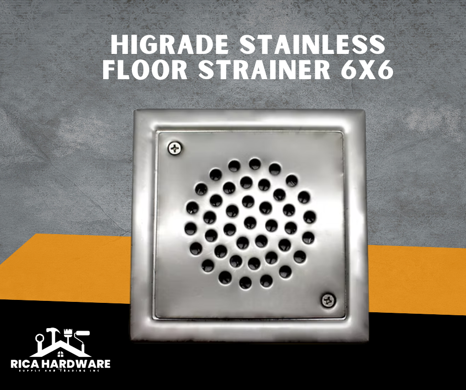HIGRADE STAINLESS FLOOR STRAINER 6X6