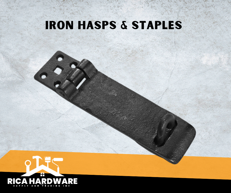 IRON HASPS & STAPLES 4"