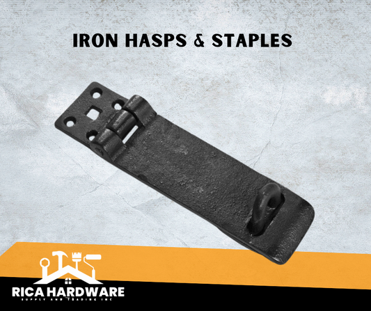 IRON HASPS & STAPLES 4"