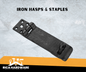 IRON HASPS & STAPLES 4"