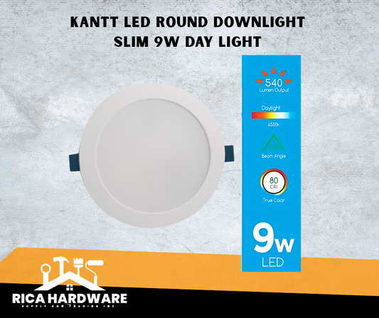 KANTT LED ROUND DOWNLIGHT SLIM 9W DAYLIGHT