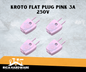 KROTO FLAT PLUG PINK 3A 250V