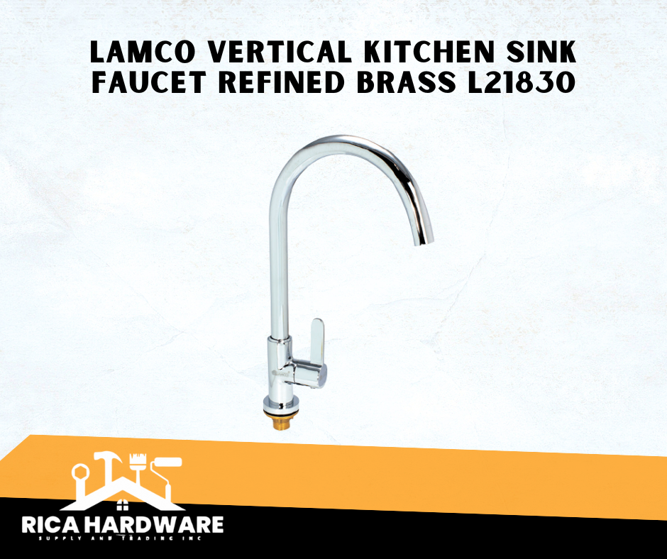 LAMCO VERTICAL KITCHEN SINK FAUCET REFINED BRASS L21830