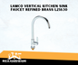 LAMCO VERTICAL KITCHEN SINK FAUCET REFINED BRASS L21830