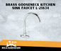 LAMCO BRASS GOOSENECK K/SINK FAUCET L-21834