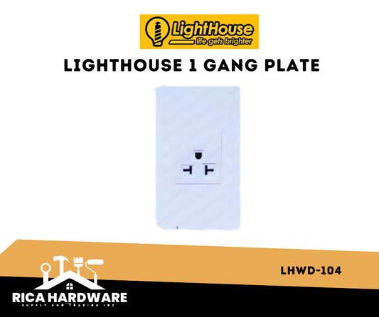 POWERHOUSE LHWD-104 1 GANG PLATE