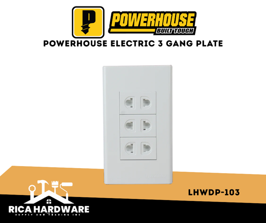 POWERHOUSE 3 GANG PLATE (LHWDP-103)