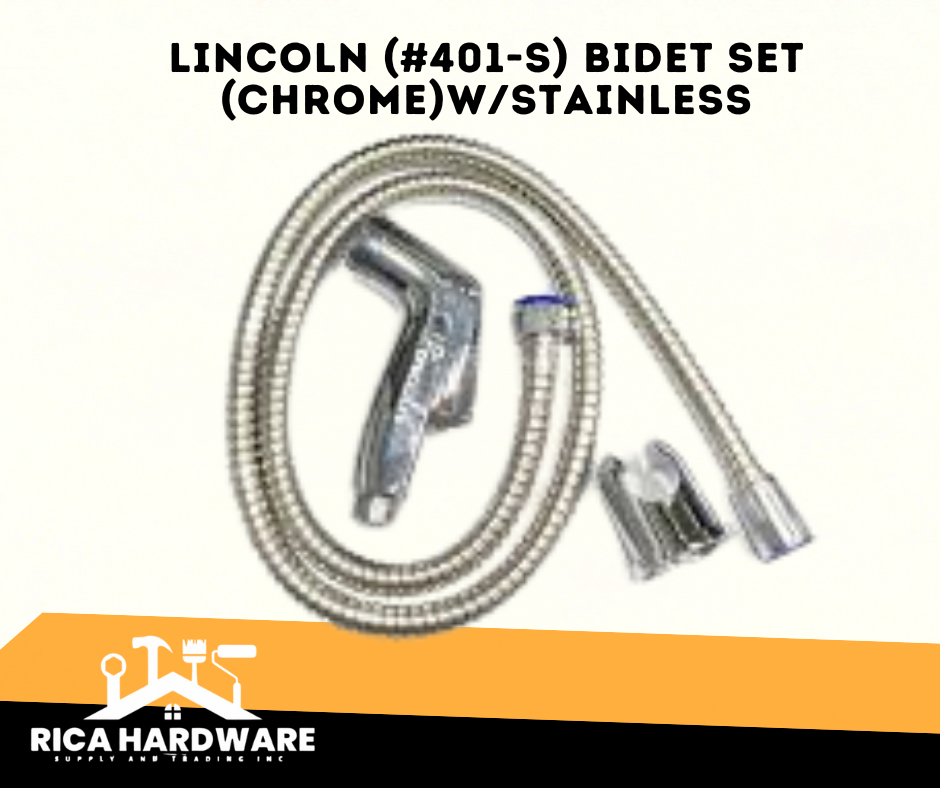 LINCOLN BIDET SET (CHROME) W/STAINLESS (401-S)