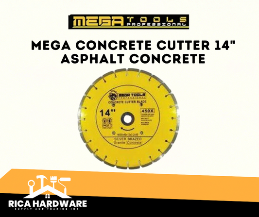 MEGA CONCRETE CUTTER 14" ASPHALT CONCRETE