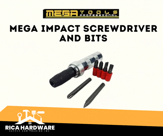 MEGA IMPACT SCREWDRIVER AND BITS
