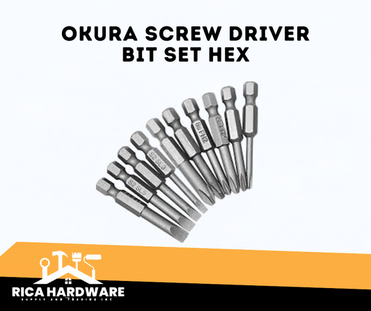 OKURA SCREW DRIVER BIT SET HEX