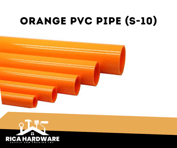 ORANGE PVC PIPE (S-10) – Rica Hardware Supply And Trading Inc.