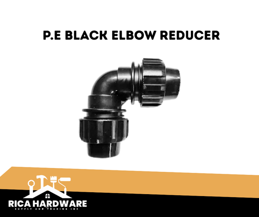 P.E BLACK ELBOW REDUCER