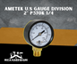 AMETEK U.S GAUGE DIVISION 2" P570K 1/4