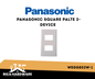 PANASONIC SQUARE PALTE 2-DEVICE WEGG802W-1