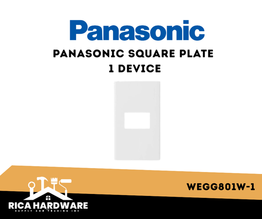 PANASONIC SQUARE PLATE - 1 DEVICE WEGG801W-1