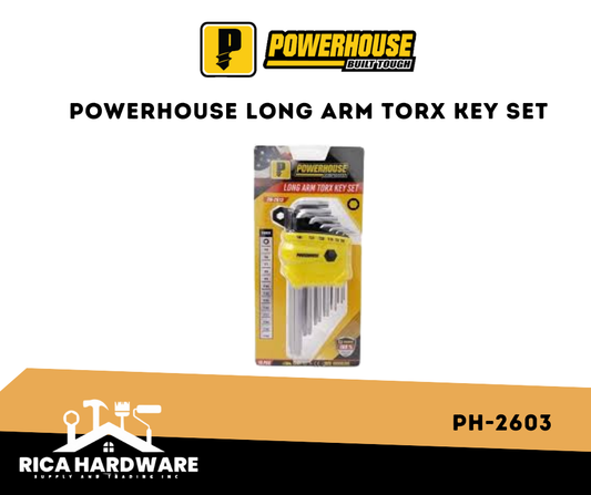 POWERHOUSE PH-2603 LONG ARM TORX KEY SET