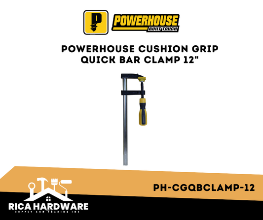POWERHOUSE CUSHION GRIP QUICK BAR CLAMP 12"